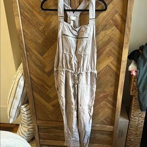 Stylish Beige Overalls